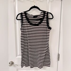 Dark Purple Stripe | Lacie Camis Tank Top | Large